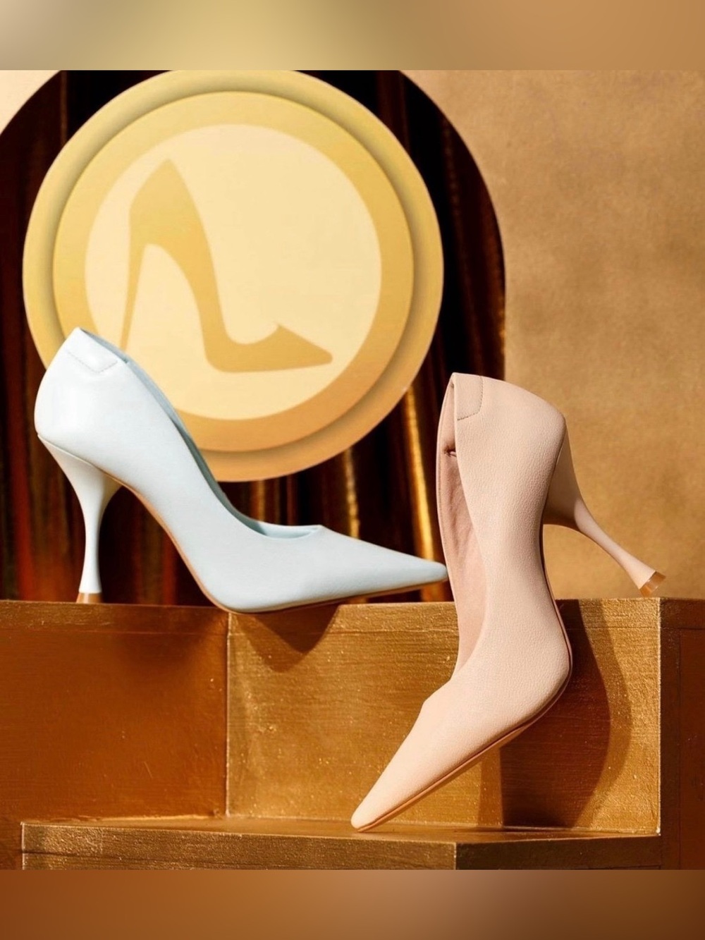 New Classic Pointed Toe Pumps Tan leather Heels size 7 comfort stylish elegant